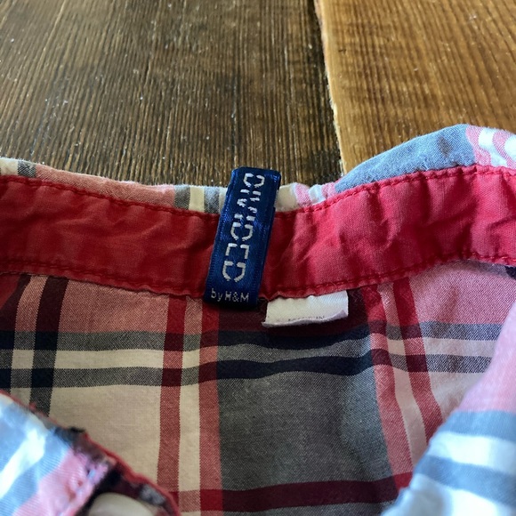 Two Divided H&M Long Sleeve Lightweight Plaid Men’s Button Downs XS - Picture 5 of 6